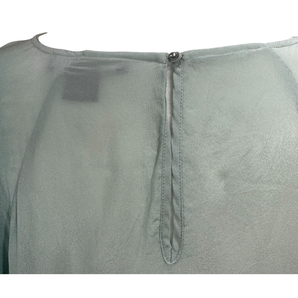 French Connection Women's Silk‎ Green Ombre Dress Shift SZ 6 - Picture 8 of 8